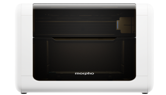 Morpho desktop UV printer shown from the front